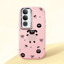 Ucuc Vivo Y19S 4G/Y19S Pro Uyumlu Darbe Emici Kamera Korumalı Pembe Silikon Kılıf