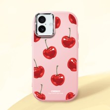 Ucuc iPhone 16 Plus Uyumlu Darbe Emici Kamera Korumalı Pembe Silikon Kılıf