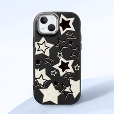 Ucuc iPhone 15 Plus/14 Plus Uyumlu Darbe Emici Kamera Korumalı Siyah Silikon Kılıf