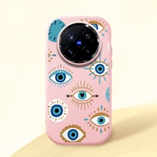 Ucuc Vivo X200 Pro Uyumlu Darbe Emici Kamera Korumalı Pembe Silikon Kılıf