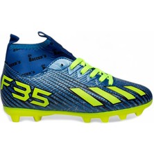 Celira Bluefeet Bys Mavi Sarı Erkek Futbol Krampon Ayakkabı