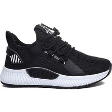 Celira Bluefeet Axs Siyah Beyaz Triko Erkek Sneaker Spor Ayakkabı
