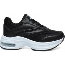 Celira Bluefeet Drk Siyah Fileli Kadın Sneaker Spor Ayakkabı