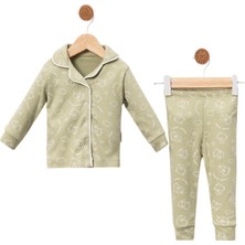Celira Bluefeet Yeşil Pijama Takımı 6 Ay,9 Ay,12 Ay Erkek Bebek