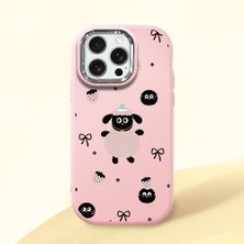 Ucuc iPhone 15 Pro Max Uyumlu Darbe Emici Kamera Korumalı Pembe Silikon Kılıf