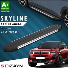 S-Dizayn Citroen E-C5 Aircross Elektrikli Skyline Krom Yan Basamak 193 cm 2024 Üzeri A+ Kalite