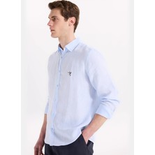 Fabrika Mavi Erkek Alttan Britli Regular Fit Gömlek F6SM-GML 2700