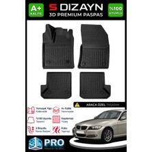 S-Dizayn Bmw 3 Serisi E90 3D Pro Havuzlu Paspas 2004-2013 A+ Kalite