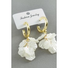 Zero Land Xmpdby Yaprak Inci Küpe - Krem