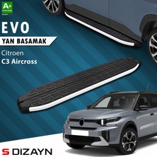 S-Dizayn Citroen C3 Aircross 2 Evo Aluminyum Yan Basamak 183 cm 2024 Üzeri A+ Kalite