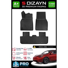 S-Dizayn Tesla Model Y Juniper 3D Pro Havuzlu Paspas 2025 Üzeri A+ Kalite