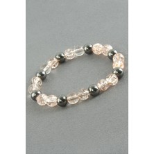 Zero Land Xmpdby Necef Hematit  Doğaltaş Bileklik - Antrasit