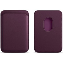 Sneezy Iphone 17-17 Air -17PRO-17 Pro Max Uyumlu Birinci Sınıf Magsafe Cüzdan Magsafe Deri Kartlık