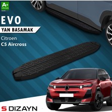 S-Dizayn Citroen E-C5 Aircross Elektrikli Evo Siyah Yan Basamak 193 cm 2024 Üzeri A+ Kalite