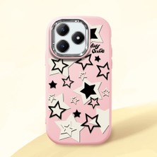 Ucuc Realme C63 4G/C61 Uyumlu Darbe Emici Kamera Korumalı Pembe Silikon Kılıf