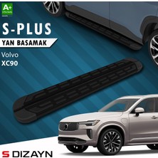 S-Dizayn Volvo XC90 Makyajlı Hybrid S-Plus Siyah Yan Basamak 203 cm 2024 Üzeri A+ Kalite