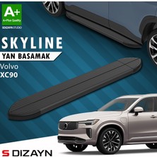 S-Dizayn Volvo XC90 Makyajlı Benzinli Skyline Siyah Yan Basamak 203 cm 2024 Üzeri A+ Kalite