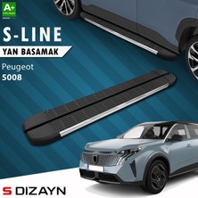 S-Dizayn Peugeot 5008 3 Elektrikli S-Line Krom Yan Basamak 203 cm 2024 Üzeri A+ Kalite