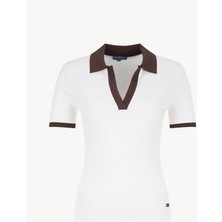 Discovery Expedition Beyaz Kadın Relaxed Kazak D6SL-KZK3614