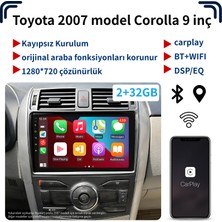 Dobest Toyota 2007 Model Corolla 9 Inç/carplay/navigasyon/araç Multimedya Sistemi