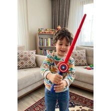 Farbu Oyuncak Kaptan Amerika Kahramını Temalı Işıklı Sesli Sensörlü Oyuncak Silahı