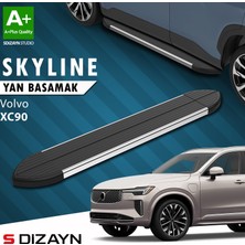 S-Dizayn Volvo XC90 Makyajlı Benzinli Skyline Krom Yan Basamak 203 cm 2024 Üzeri A+ Kalite