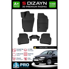 S-Dizayn Skoda Fabıa 3D Pro Havuzlu Paspas 1999-2007 A+ Kalite