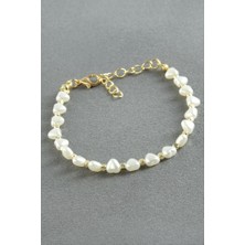 Zero Land Xmpdby Kalp Inci Bileklik - Beyaz