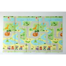 Coolmats 200X130X1 cm Yeşil Parkur Katlanabilir Oyun Matı