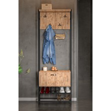 Gold Falez Portmanto Askılık Vestiyer Ayakkabılık Atlantik Çam