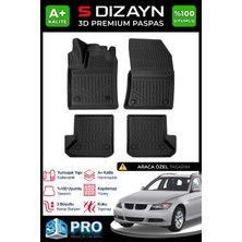 S-Dizayn Bmw 3 Serisi E91 3D Pro Havuzlu Paspas 2004-2013 A+ Kalite