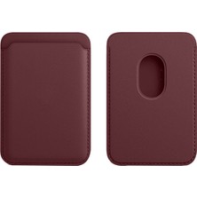 Sneezy Iphone 12 Mini-12-12 Pro-12 Pro Max Uyumlu Birinci Sınıf Magsafe Cüzdan Magsafe Deri Kartlık