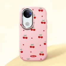 Ucuc Vivo V50 Uyumlu Darbe Emici Kamera Korumalı Pembe Silikon Kılıf