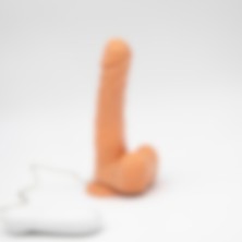 Kulis Grup Kumandalı Gerçekçi 19 cm Yumuşak Ayarlanabilir Testisli Titreşimli Anal & Vajinal Vibratör