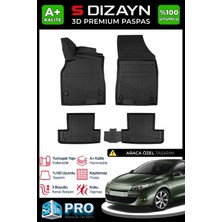S-Dizayn Renault Megane 3 Sw 3D Pro Havuzlu Paspas 2010-2015 A+ Kalite
