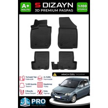 S-Dizayn Dacia Logan Sedan 3D Pro Havuzlu Paspas 2004-2012 A+ Kalite