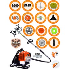 Prowackers German Tıtan WRX-790F Sırt Tırpan+ Akrobat Çapalama + Toprak Eşeleme 14 Parça Tam Setli