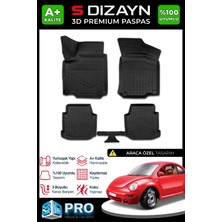 S-Dizayn Vw Beetle 3D Pro Havuzlu Paspas 1998-2008 A+ Kalite