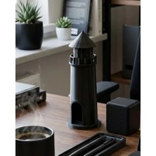 Egecen Dekoratif 3D Deniz Feneri Siyah Marin Stil Ev Dekorasyon Ürünü - EC001Z-55UGL9