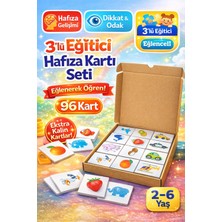 Feyza Design Eğitici Hafıza Kartı Seti - Çocuklar Için Eşleştirme Oyunu