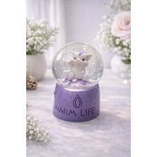 Home LED Işıklı Sevimli Domuz Kar Küresi