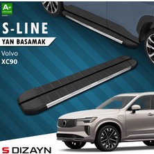S-Dizayn Volvo XC90 Makyajlı Hybrid S-Line Krom Yan Basamak 203 cm 2024 Üzeri A+ Kalite