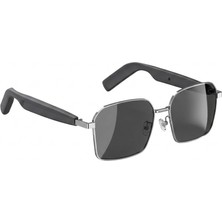 Qstar Yh Hy 0322 Gri Çerçeveli Siyah Tws Akıllı Güneş Gözlüğü Polarize Çift Hoparlör Gözlük Müzik Çağrı