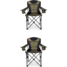 Kılıçaslan Camp Madfox 2'li Alphaback R108 Katlanır Kamp Sandalyesi Shadow Moss