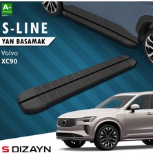 S-Dizayn Volvo XC90 Makyajlı Hybrid S-Line Siyah Yan Basamak 203 cm 2024 Üzeri A+ Kalite