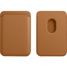 Sneezy Iphone 15-15 Plus-15 Pro-15 Pro Max Uyumlu Birinci Sınıf Magsafe Cüzdan Magsafe Deri Kartlık