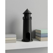 Egecen 3D Deniz Feneri Mumluk Siyah Dekoratif Masa Üstü Aksesuar - EC001Z-55UGM0