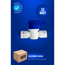 H-MAX Reverse Osmosis System 25 Adet Su Arıtma Cihazları Için Kelebek - Ara Vana