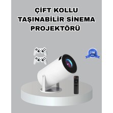 İlk El Grup Taşınabilir Projeksiyon Cihazı 4K Destekli Wi-Fi Kablosuz Ekran Yansıtma
