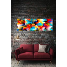 Şehber Panoramik Yatay Kanvas Duvar Tablosu Tekli Salon Mutfak Yatak Odası Ofis Soyut Fantezi